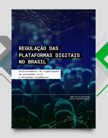 Capa da Nota Técnica sobre regulação das plataformas digitais no Brasil